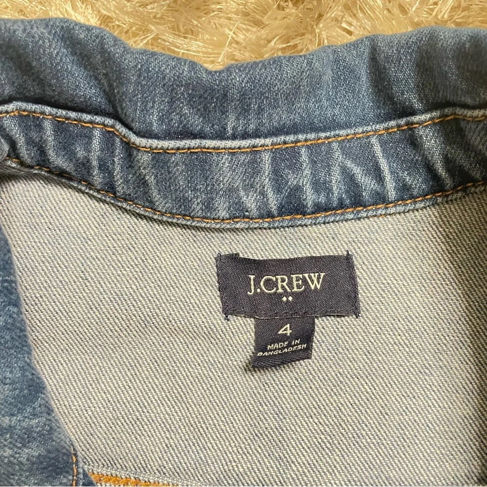 J. Crew Denim collared utility jumpsuit